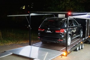 bmw x5 transport anhaenger offen | bos design